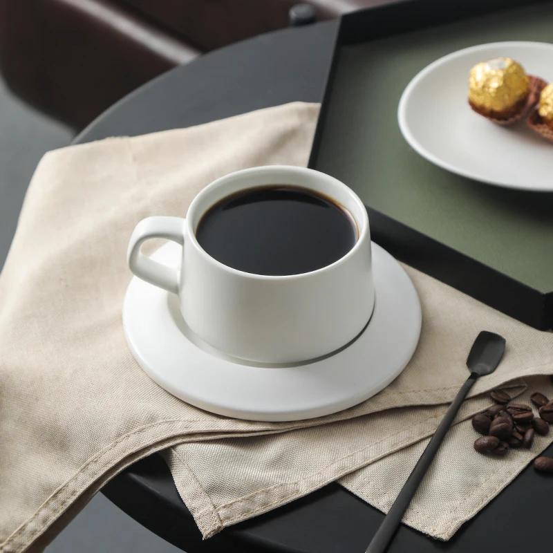 Personalization Coffee Cup Ceramic Aesthetics Luxury Matte Coffee Cup European Espresso Reusable Caneca Household Pr